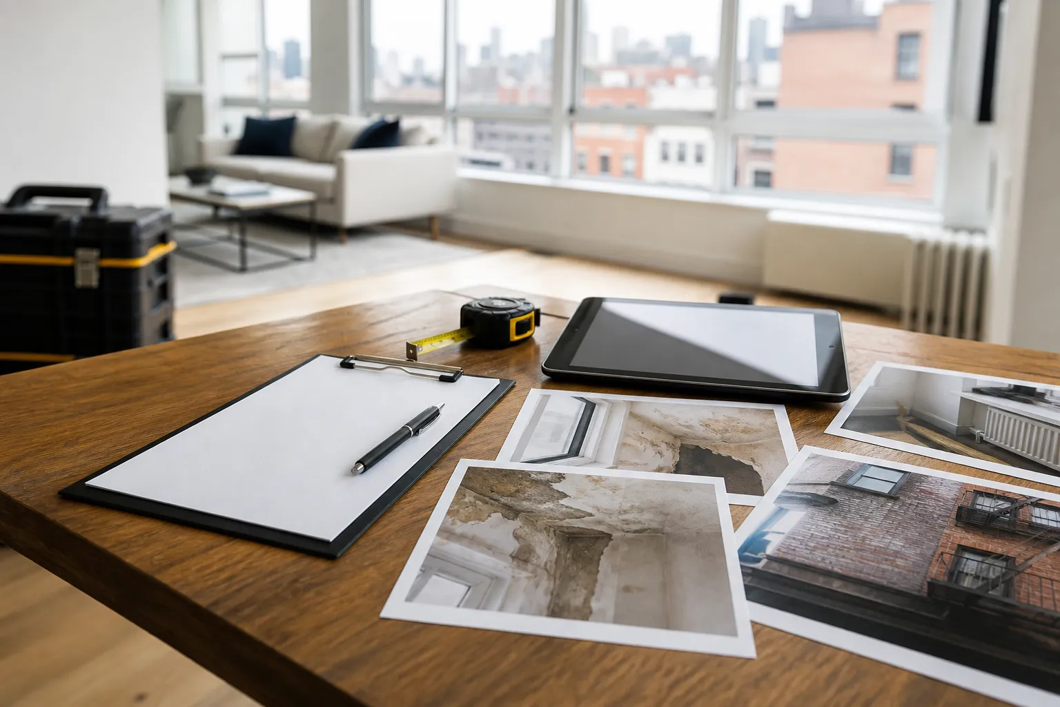 Illustrative insurance claim documents prepared for review
