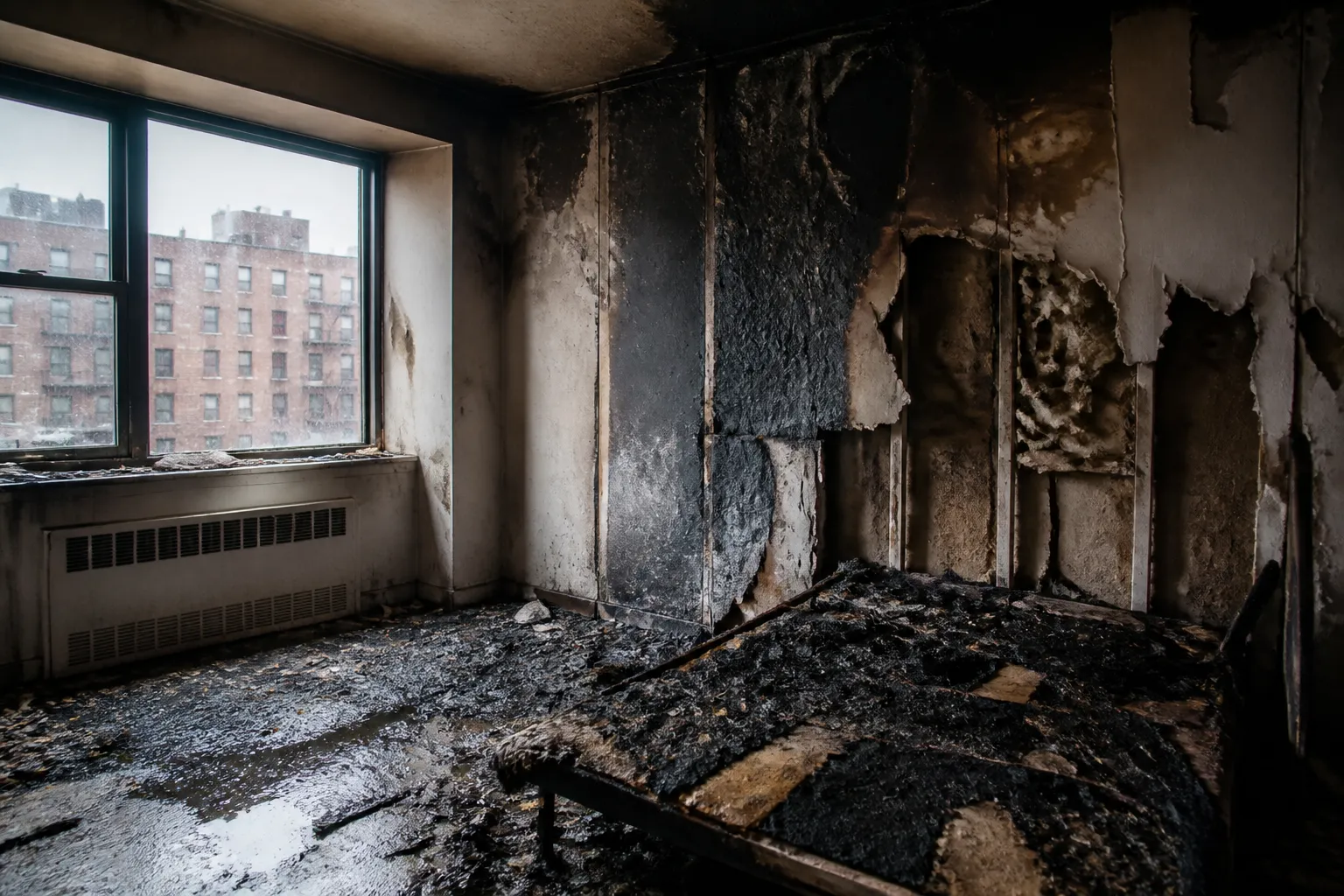 Illustrative fire & smoke damage property claim documentation