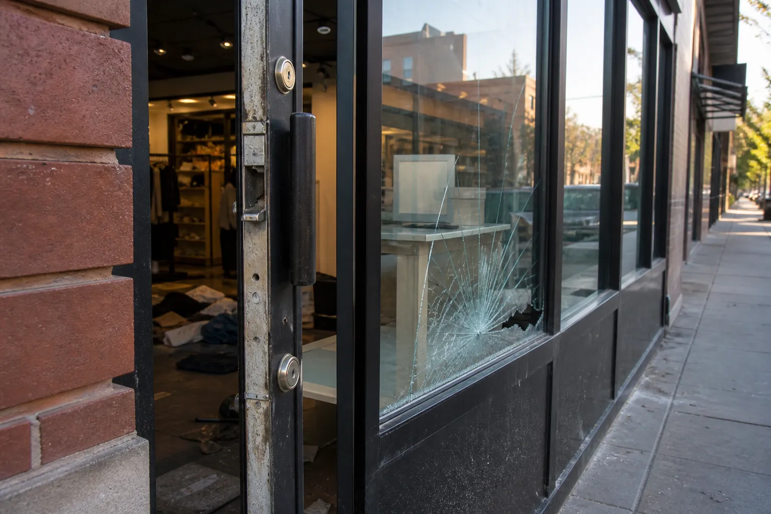 Illustrative vandalism & theft property claim documentation